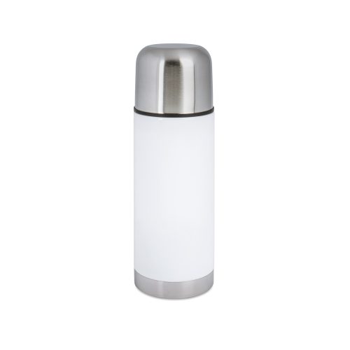 Bouteille isotherme en inox 350 ml avec gobelet BLANC