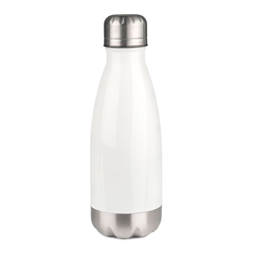 Bouteille isotherme en inox 350 ml blanc et gris