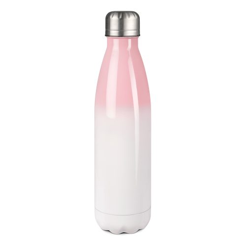 Bouteille isotherme en inox 500 ml rose et blanc