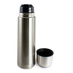 Bouteille isotherme en inox 750 ml avec gobelet GRIS