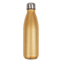 Bouteille isotherme en inox paillettes 500 ml gold