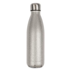 Bouteille isotherme en inox paillettes 500 ml silver