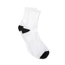 Chaussettes courtes noires et blanches1