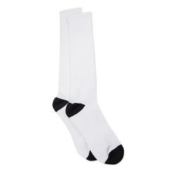 Chaussettes longues noires et blanches1