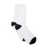 Chaussettes medium noires et blanches - Chaussettes
