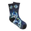 Chaussettes medium noires et blanches - Chaussettes