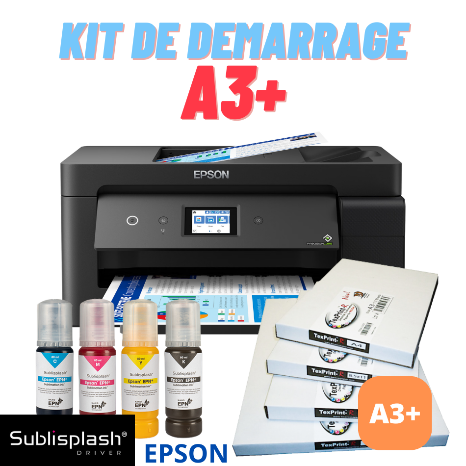 Kit de démarrage Epson EcoTank A3+ - PrintFabrik Matériel et Articles pour  la sublimation