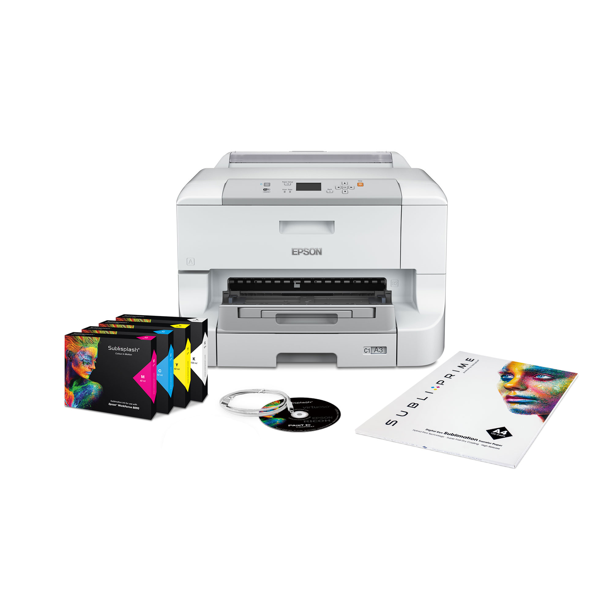 Kit de démarrage Epson EcoTank A4 incl. Sublisplash® Driver, Imprimantes  sublimation, Systèmes d'impression, Sublimation