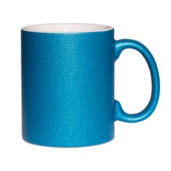 Mug paillettes brillant Spark bleu