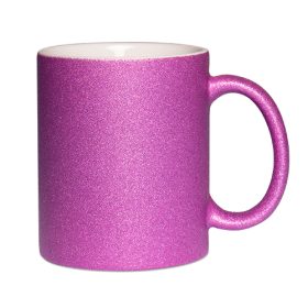 Mug magique 330 ml rouge, mat avec paillettes pour sublimation Rouge, TASSES ET CÉRAMIQUES \ MUGS \ TASSES MAGIQUES