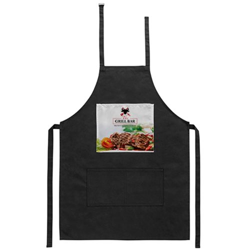 Tablier de cuisine noir sublimation1