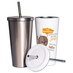 Tasse en acier inoxydable conique 480 ml