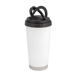 Tasse thermos acier inoxydable 450ml blanc2