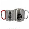 Tasses en inox inoxydable TREK avec mousqueton 10oz - Mugs & Tasses sublimables – Revêtement haute qualité