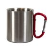 Tasses en inox inoxydable TREK avec mousqueton 10oz - Inox