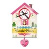 Horloge murale Sublistar® en MDF avec pendule, modèle maison - Horloges