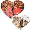 Horloge murale en fibres dures en forme de coeur