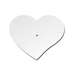 Horloge murale en fibres dures en forme de coeur2
