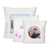 Housse de coussin blanc satiné - Coussins et couvertures
