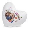 Housse de coussin blanc satiné - Coussins et couvertures