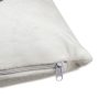 Housse de coussin blanche douce et moelleuse - Coussins et couvertures