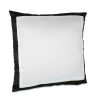 Sublistar® Housse de coussin noir satinée - Coussins et couvertures