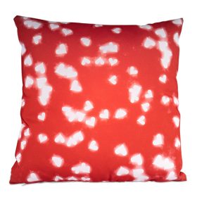 Fond rouge coeur blanc