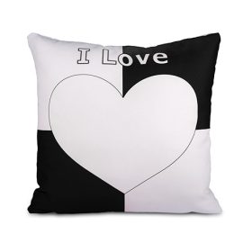 Coeur noir et blanc