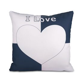 Coeur marine et blanc