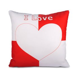 Coeur rouge et blanc