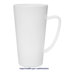 Mug LATTE en plastique en forme conique