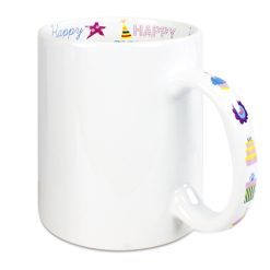 Tasse a theme en ceramique avec impression a linterieur 11ozbirthday2