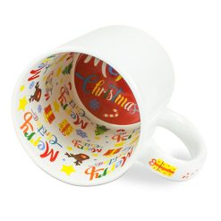 Tasse a theme en ceramique avec impression a linterieur 11ozmerrychristmas