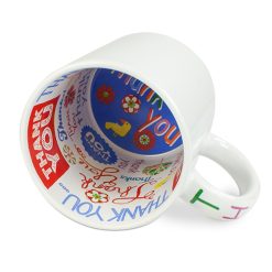 Tasse a theme en ceramique avec impression a linterieur 11ozthankyou