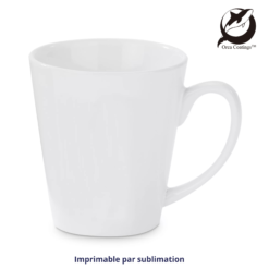Tasse conique en céramique LATTE 12oz, black Orca PrintFabrik Matériel et Articles pour la sublimation