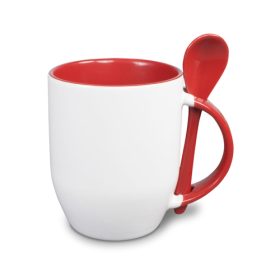 TuYines Tasse à Café en Céramique,Céramique Mignonne Tasse avec Couvercle  en Cuillère, Tasse Petit Dejeuner, Mug Tasse,Mug Cadeau,Tasse à thé, Tasse  à Lait : : Cuisine et Maison