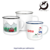 Tasse émaillée blanche Black Orca 12oz - Mugs & Tasses sublimables – Revêtement haute qualité