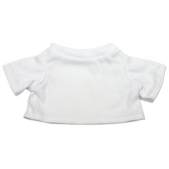 Tee shirt blanc de rechange pour peluche