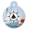 UNISUB Pendentif en aluminium, rond Ø 32 mm - Porte-clés
