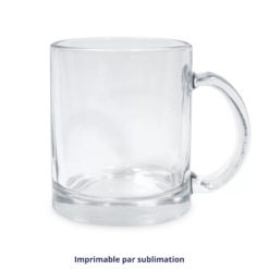 Tasse en verre 10oz transparent