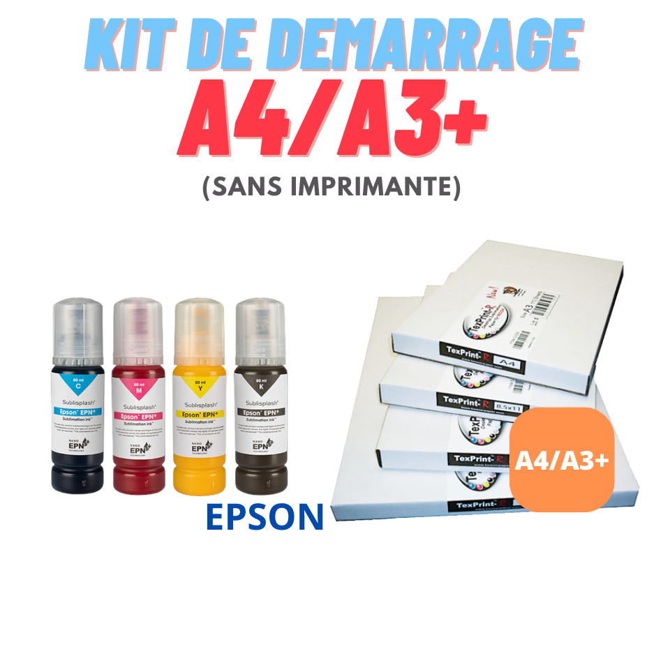 Kit d'impression par sublimation sur des feuilles au format A3