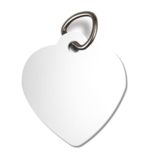 UNISUB Pendentif en aluminium, coeur 31 x 34 mm – Image 2