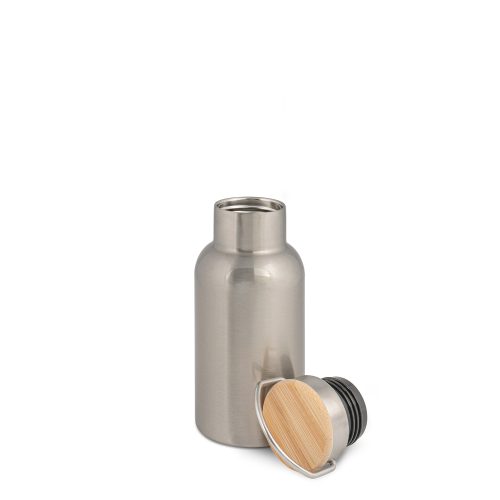 Bouteille isotherme en inox avec couvercle en bambou 400 ml – Image 7