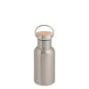 Bouteille isotherme en inox avec couvercle en bambou 400 ml - Bouteilles et gourdes