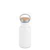 Bouteille isotherme en inox avec couvercle en bambou 400 ml - Bouteilles et gourdes