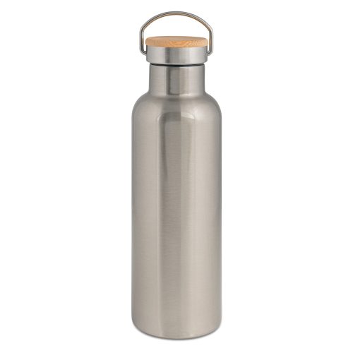 Bouteille isotherme en inox avec couvercle en bambou 750 ml PrintFabrik Matériel et Articles pour la sublimation