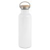 Bouteille isotherme en inox avec couvercle en bambou 750 ml - Bouteilles et gourdes