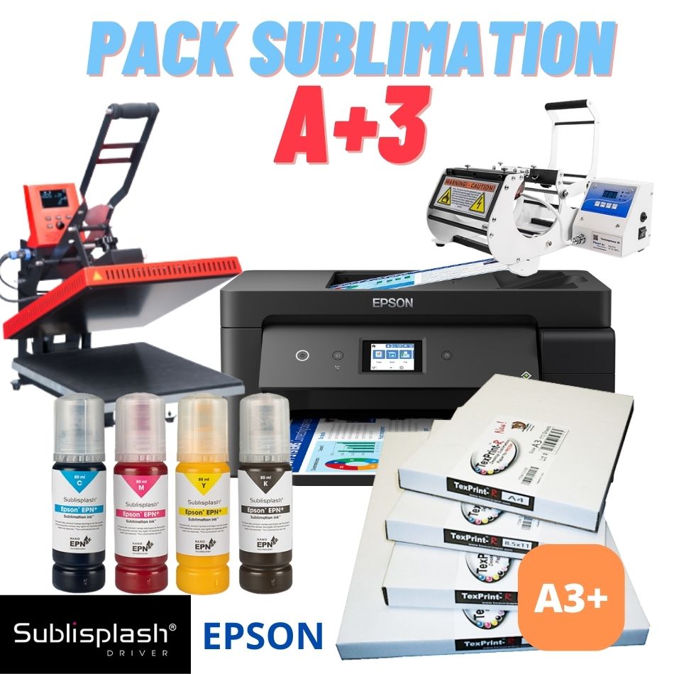 Kit de démarrage Epson EcoTank A4 incl. Sublisplash® Driver, Imprimantes  sublimation, Systèmes d'impression, Sublimation
