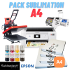 Pack A4 Ecotank avec presse à plat et presse à mug - Kits de démarrage Imprimante de sublimation