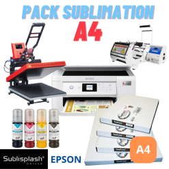 Pack A4 Ecotank avec presse à plat et presse à mug PrintFabrik Matériel et Articles pour la sublimation